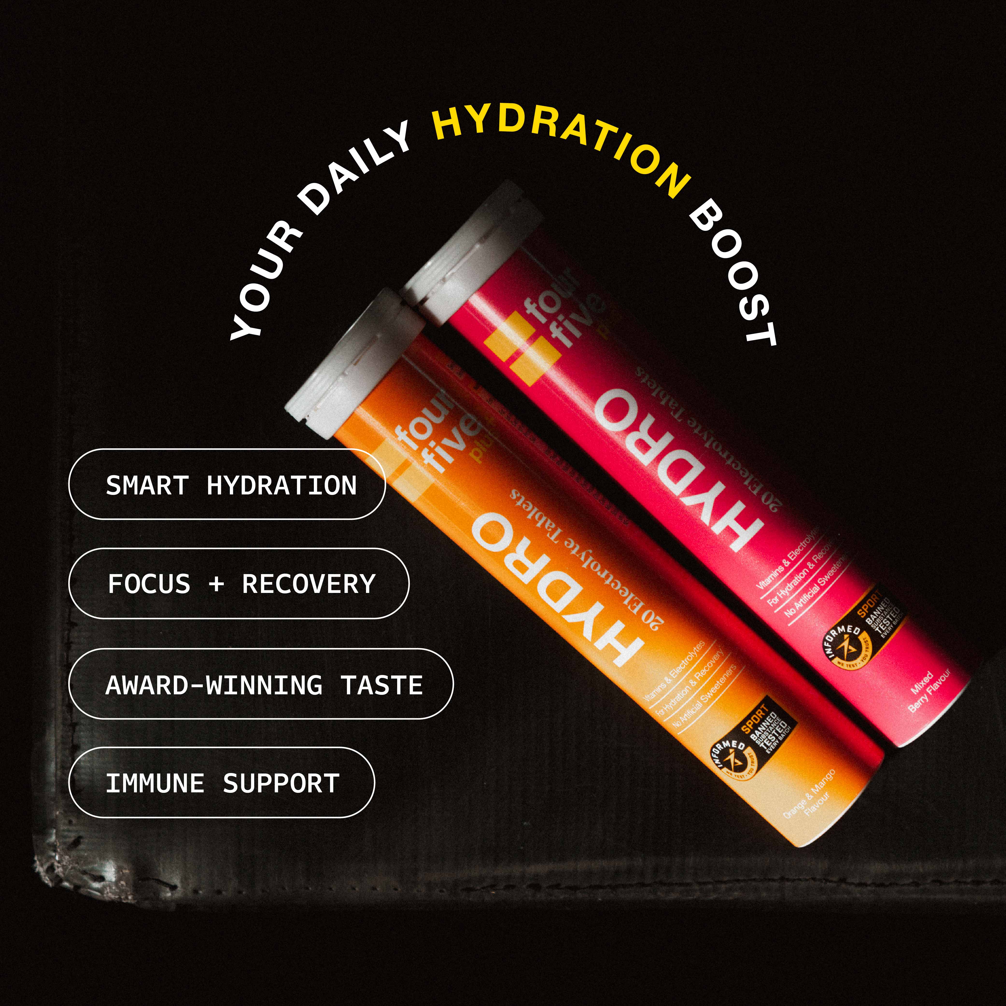 fourfive Hydro Hydration Tablets key benefits