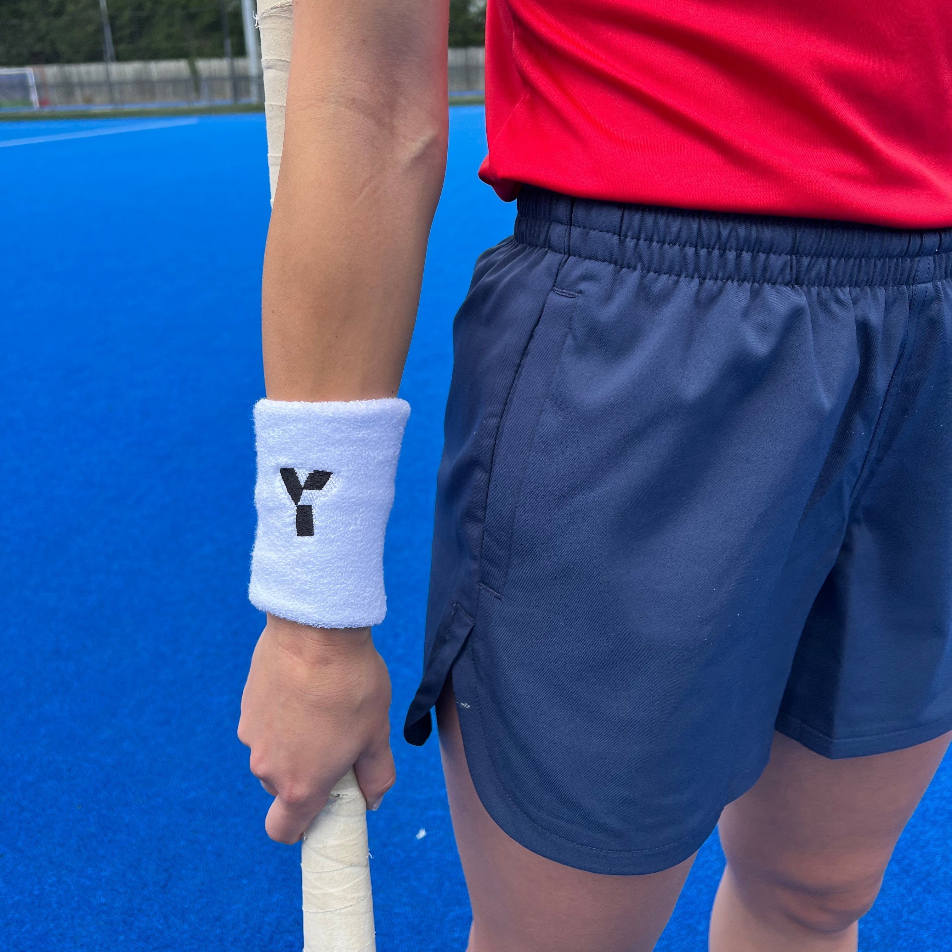 White Sweatband (2 Pack) — Back View | ONE Sports Warehouse
