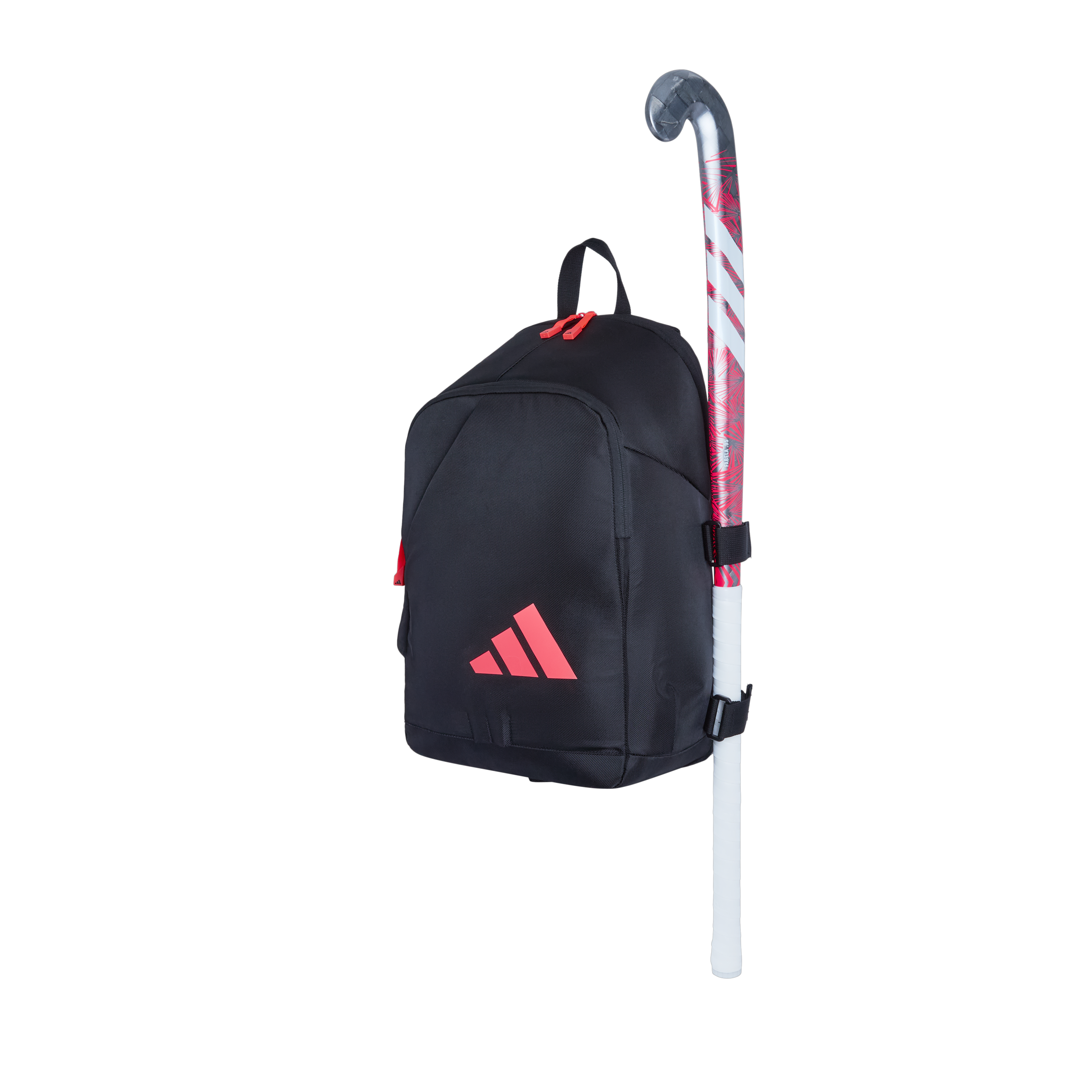 adidas VS .6 Hockey Backpack Black - Pink - Side View | ONE Sports Warehouse
