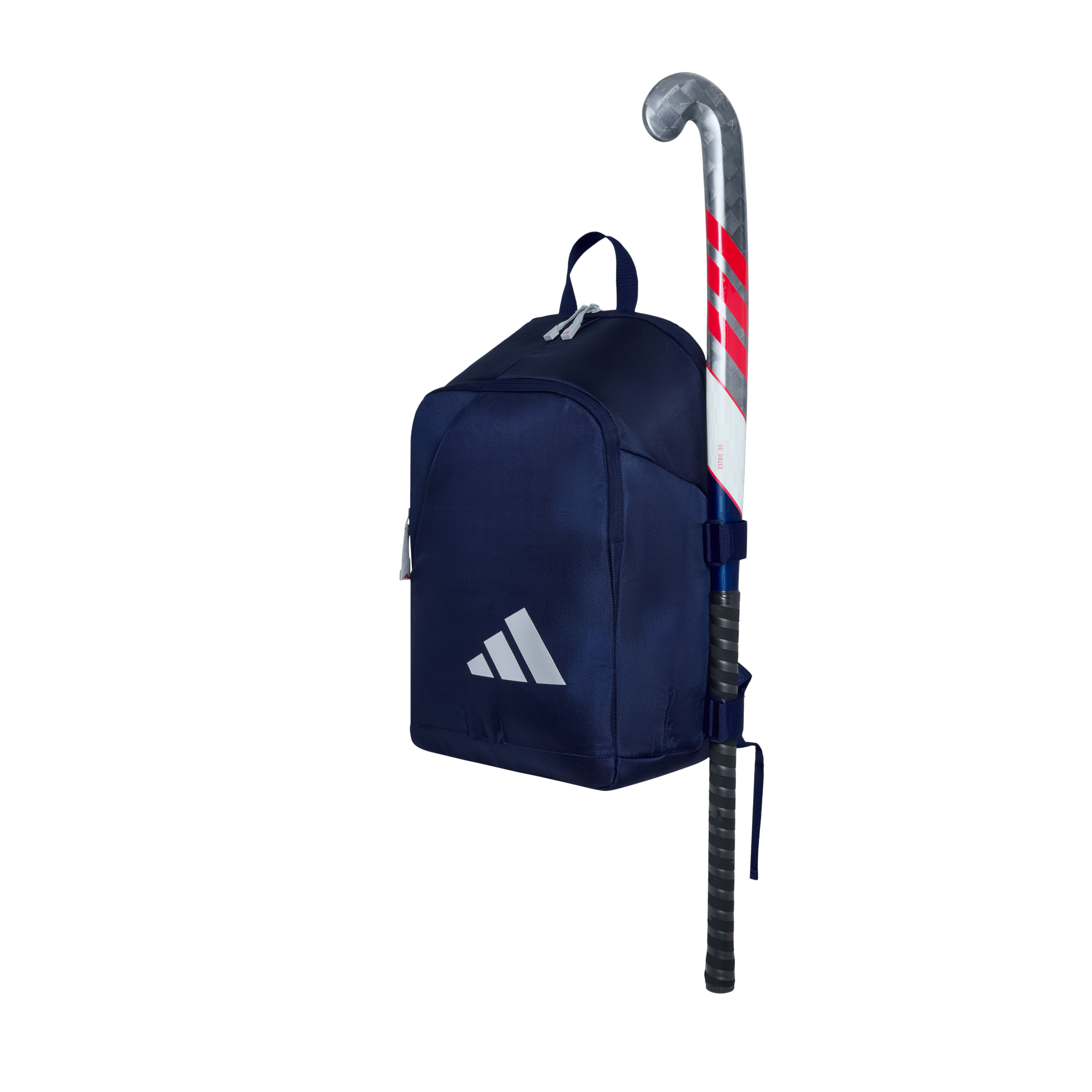 adidas VS .6 Hockey Backpack Blue - Silver - Side View | ONE Sports Warehouse