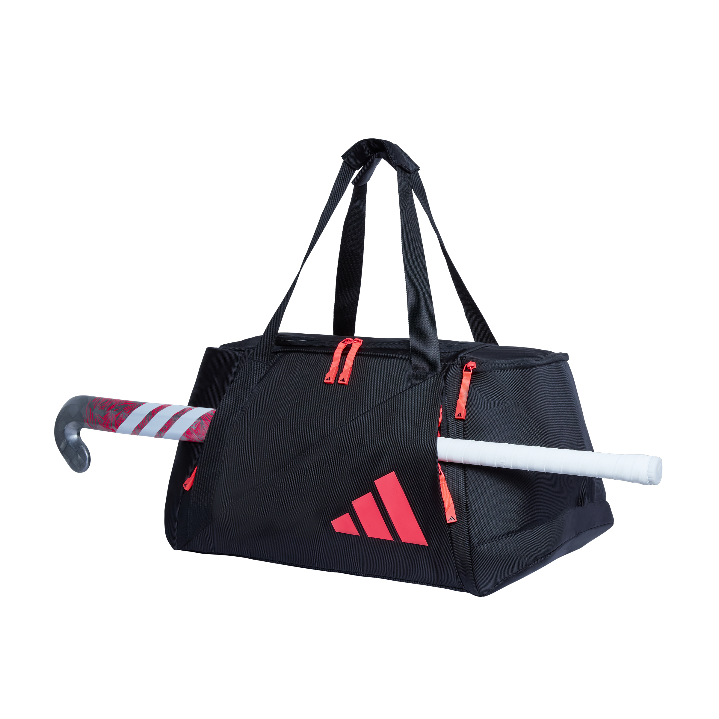 adidas VS .6 Hockey Holdall Black - Solar Turbo - Side View | ONE Sports Warehouse