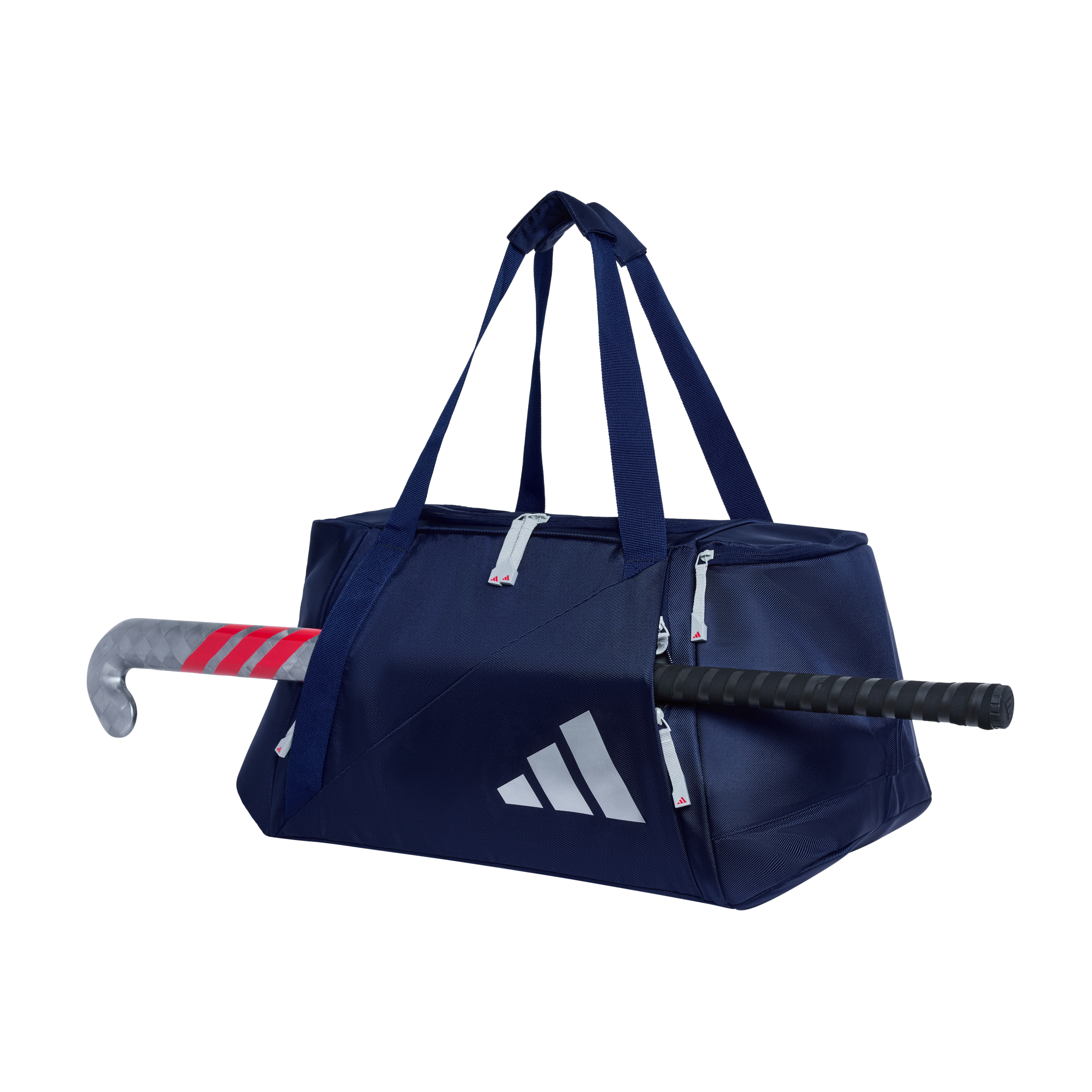 adidas VS .6 Hockey Holdall Team Navy - Met. Silver - Side View | ONE Sports Warehouse