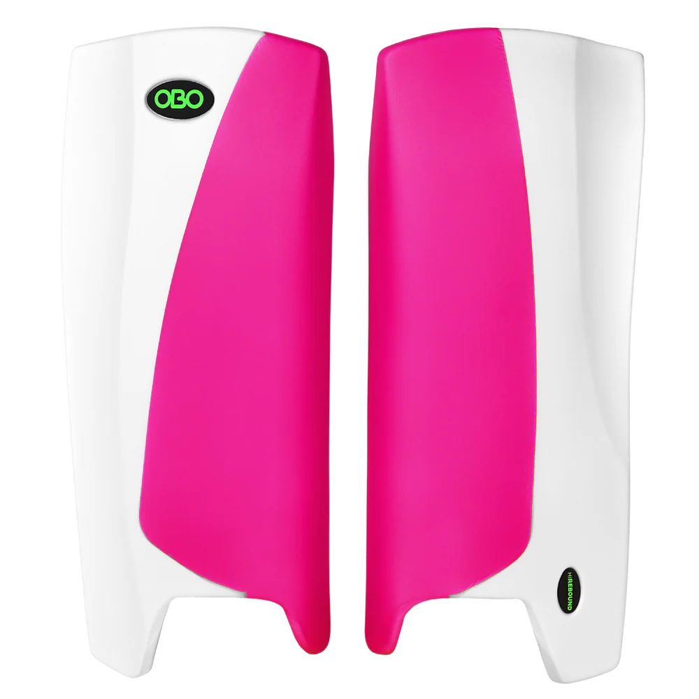 OBO Hi Rebound Legguards Pink/White Medium | ONE Sports Warehouse
