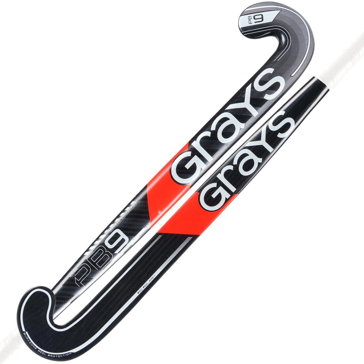 Grays PB9 Black/White Hockey Stick 25/26 | ONE Sports Warehouse