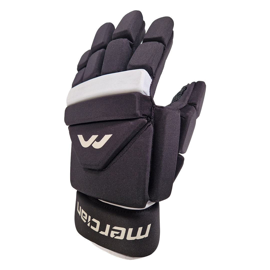 Mercian Elite Indoor Player Glove Left Hand Black - Black