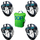 OOP Penalty Corner FaceOff Steel Mask (Set of 4) And OOP Bag | ONE Sports Warehouse