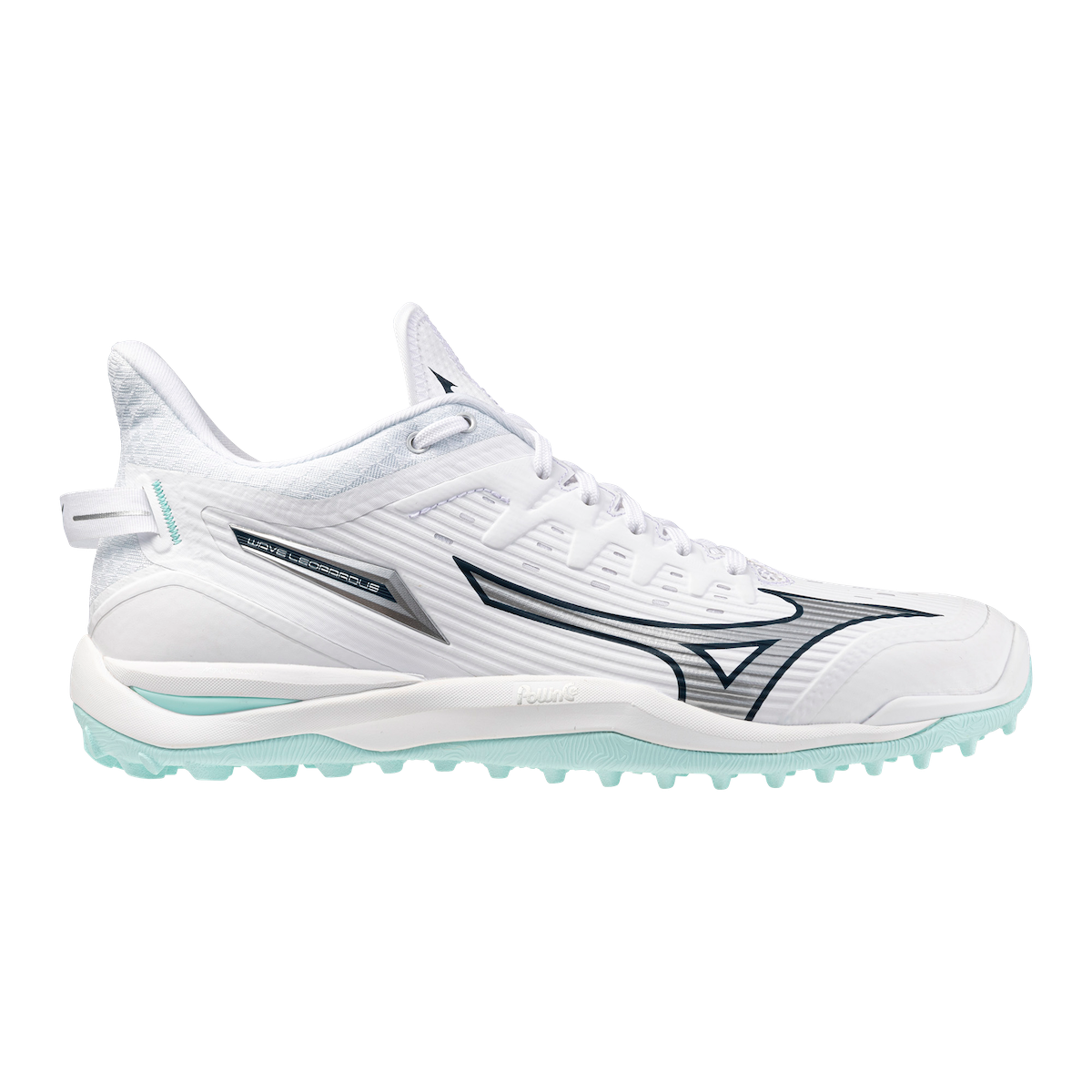 Mizuno Wave Leopardus Hockey Shoes White/Blue Tint 25/26 | ONE Sports Warehouse