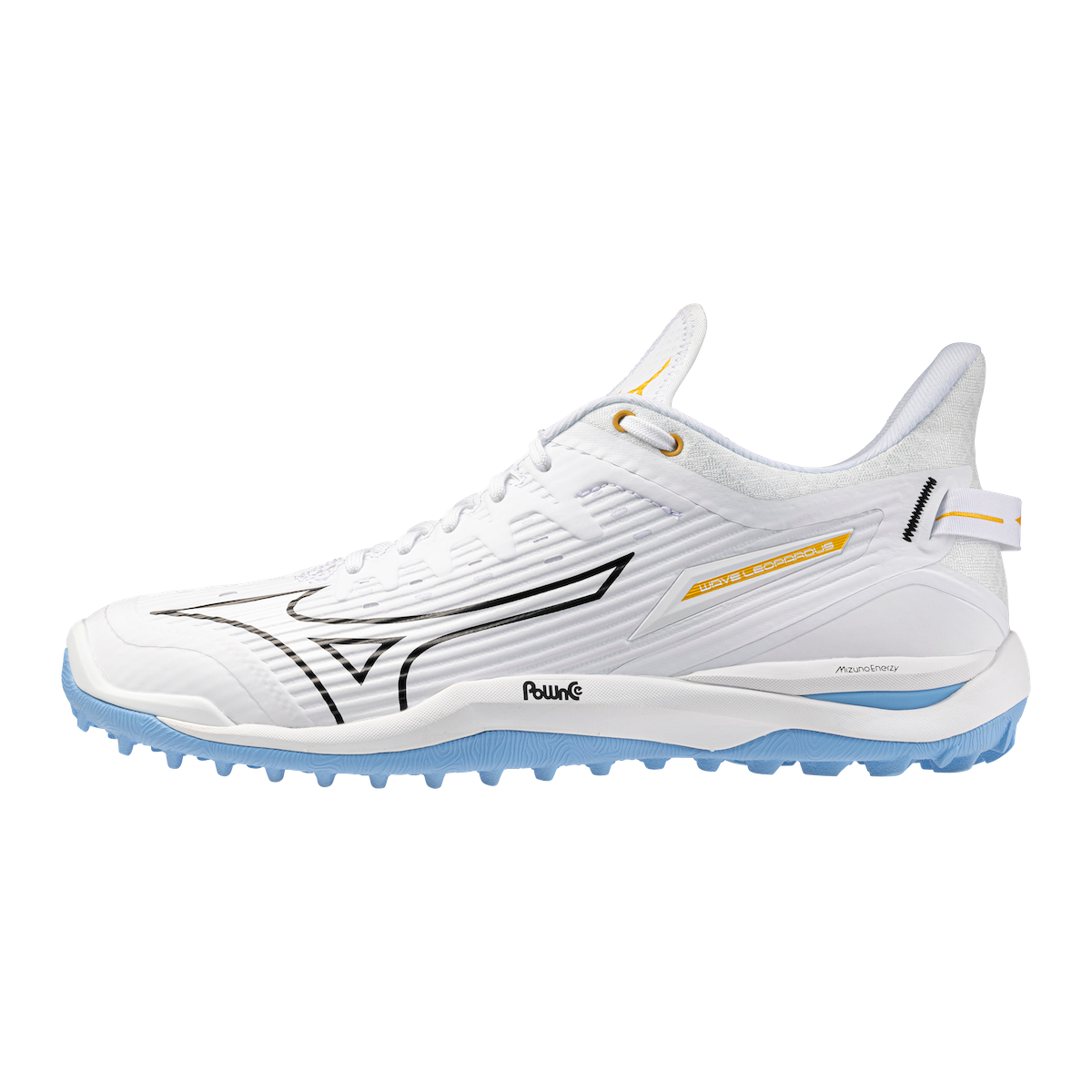 Mizuno Wave Leopardus Hockey Shoes White/Celeste SS26 | ONE Sports Warehouse
