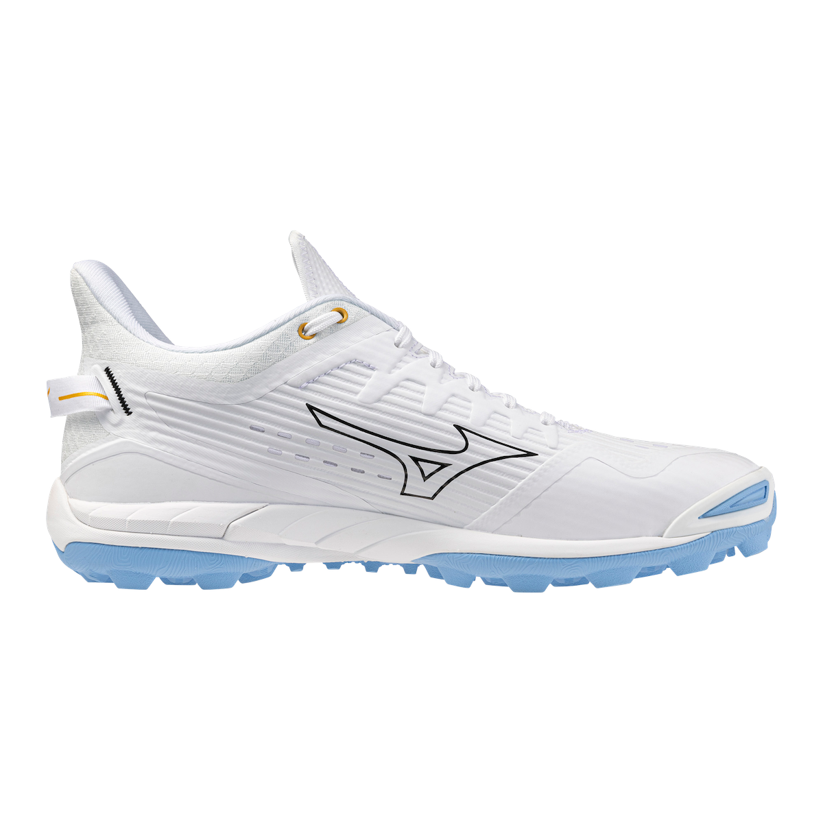 Mizuno Wave Leopardus Hockey Shoes White/Celeste SS26 | ONE Sports Warehouse