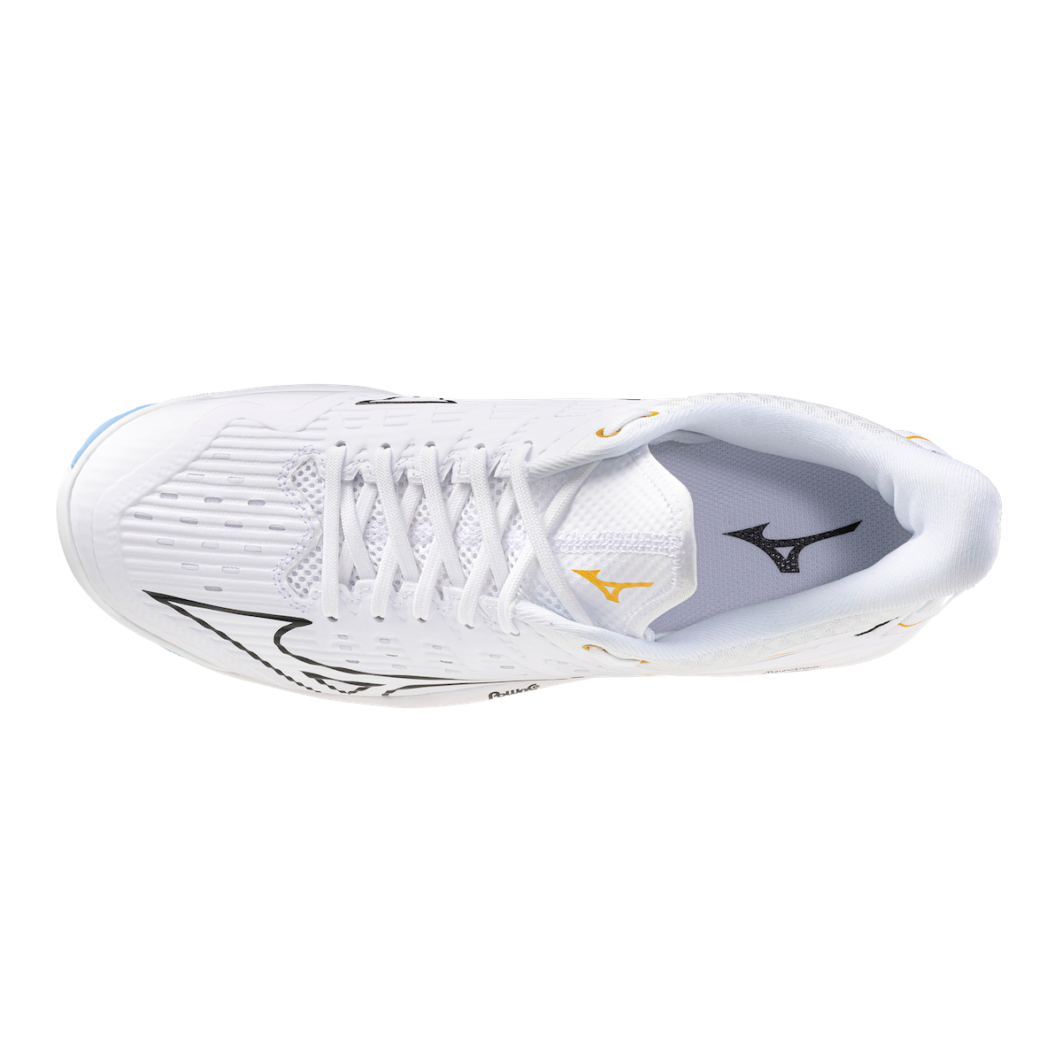 Mizuno Wave Leopardus Hockey Shoes White/Celeste SS26 | ONE Sports Warehouse