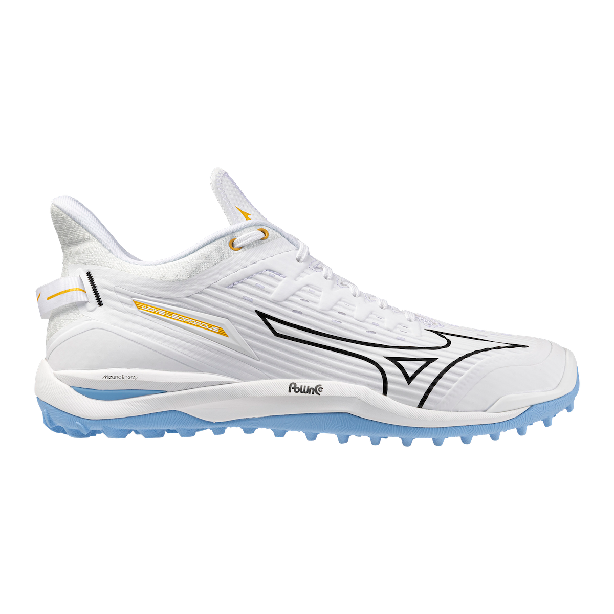 Mizuno Wave Leopardus Hockey Shoes White/Celeste SS26 | ONE Sports Warehouse