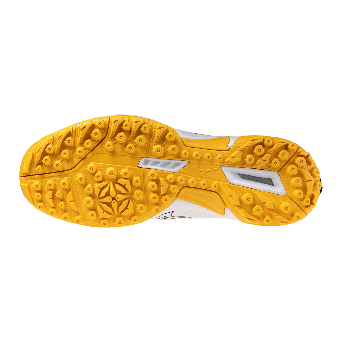 Mizuno Wave Lynx 2 Hockey Shoes White/Fiery Coral/Citrus 25/26 | ONE Sports Warehouse