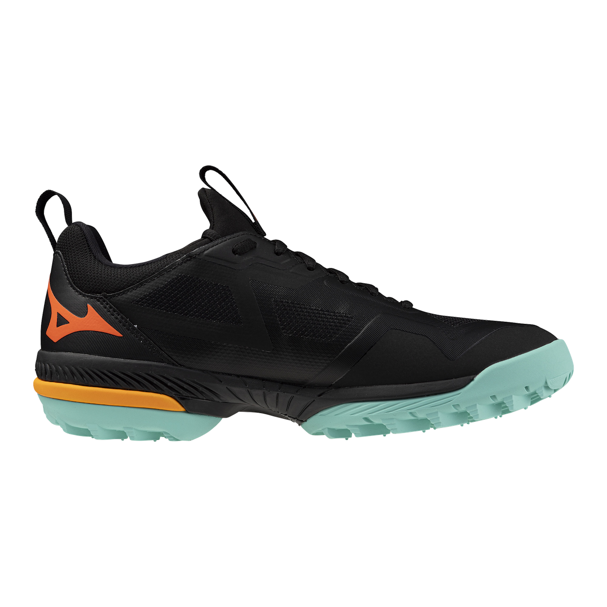 Mizuno Wave Panthera 2 Hockey Shoes Black/Tangelo/Ice Green 25/26 | ONE Sports Warehouse