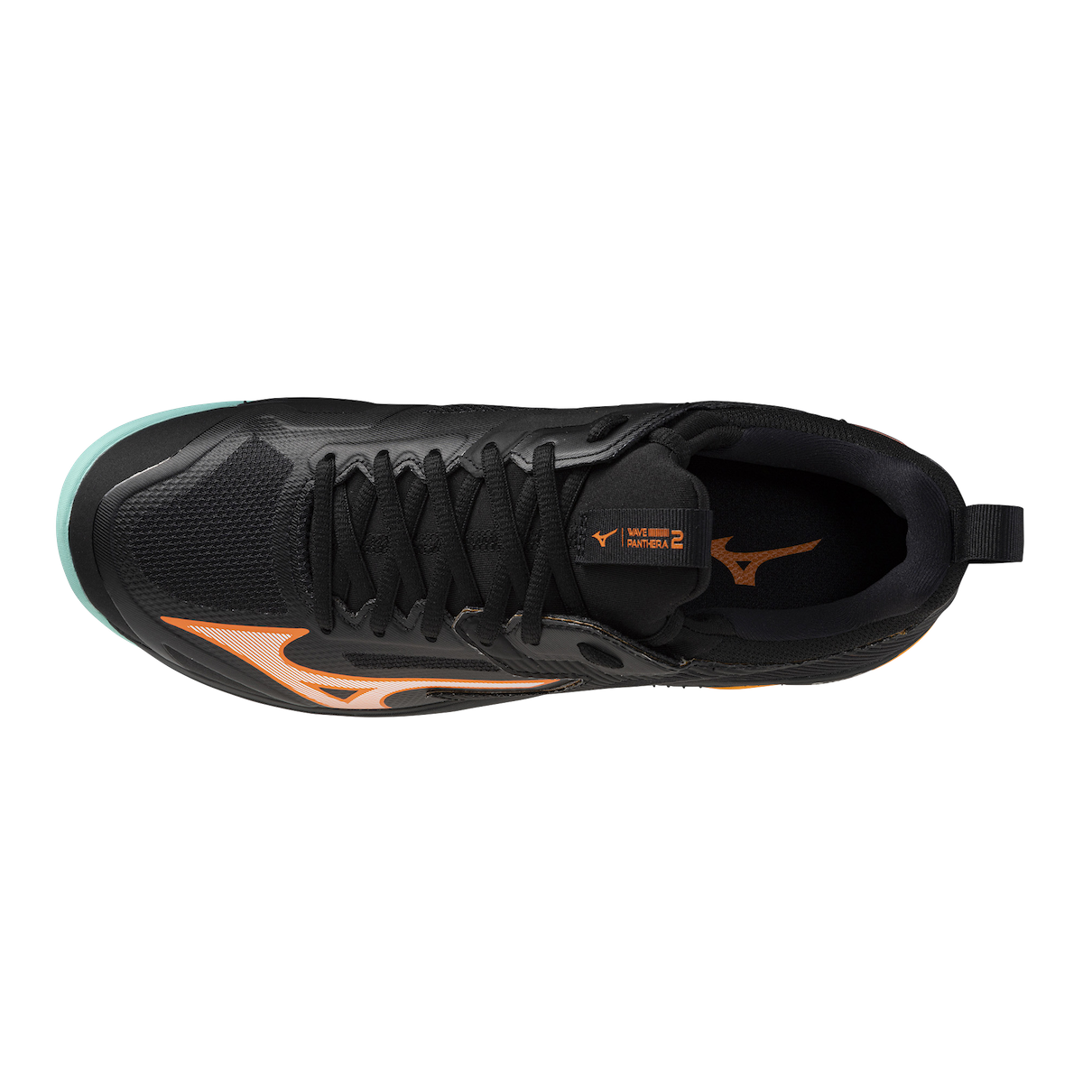 Mizuno Wave Panthera 2 Hockey Shoes Black/Tangelo/Ice Green 25/26 | ONE Sports Warehouse