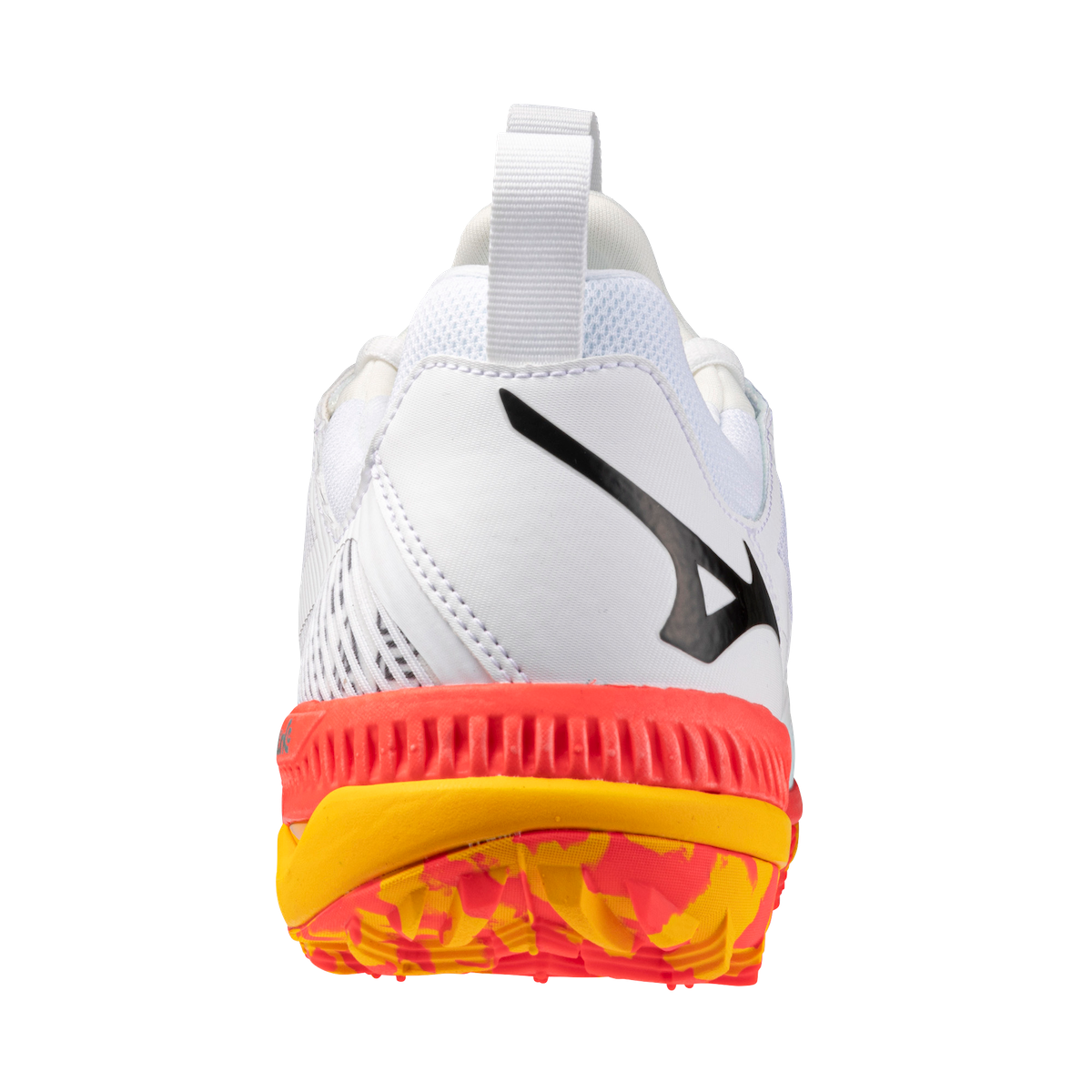 Mizuno Wave Panthera 2 Hockey Shoes White/Fiery Coral/Citrus 25/26 | ONE Sports Warehouse