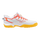 Mizuno Wave Lynx 2 Junior Hockey Shoes White/Fiery Coral/Citrus 25/26 | ONE Sports Warehouse