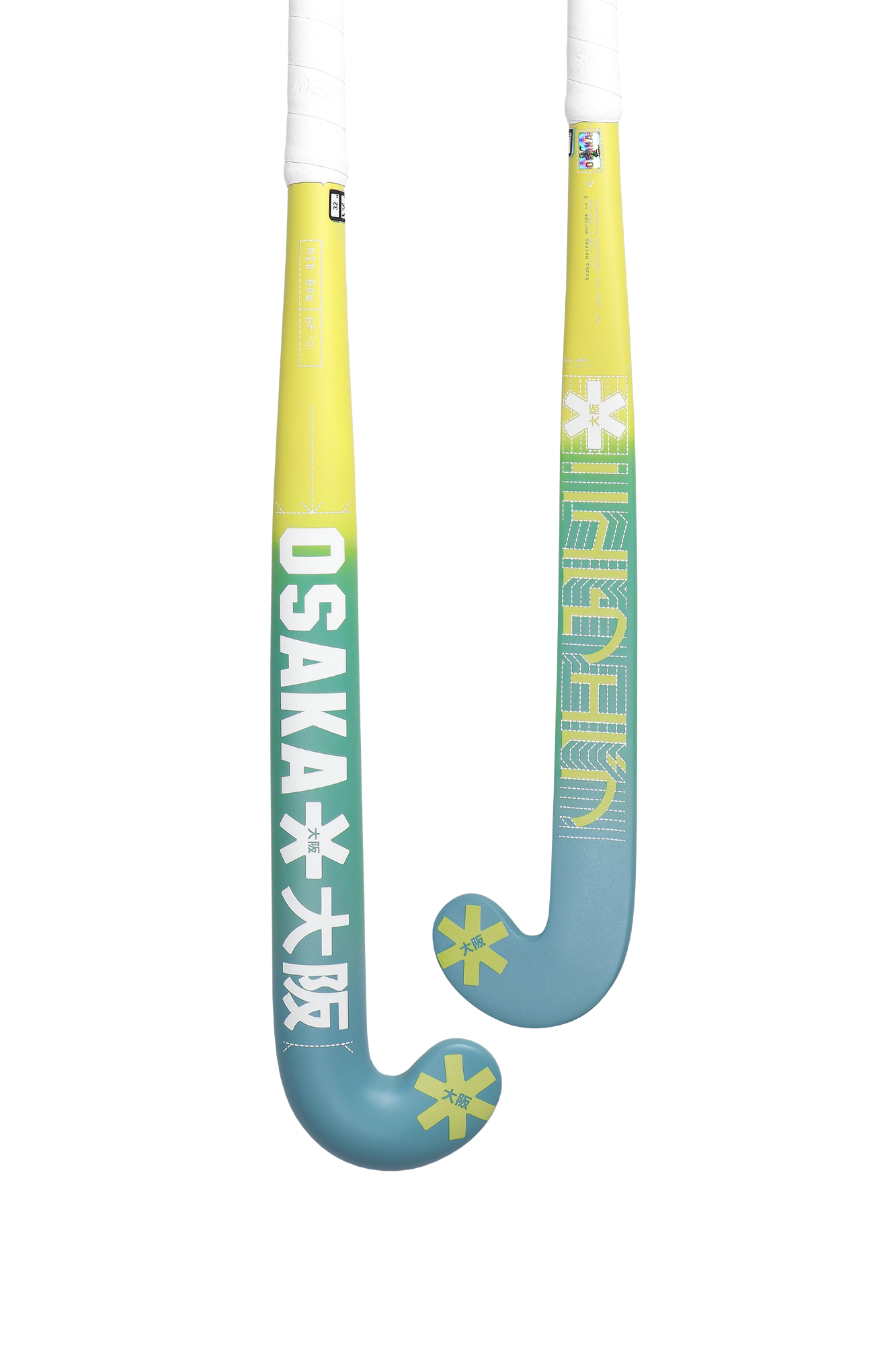 Osaka Mid Bow GF Retro Blue-Shadow Lime Gradient 25/26 | ONE Sports Warehouse