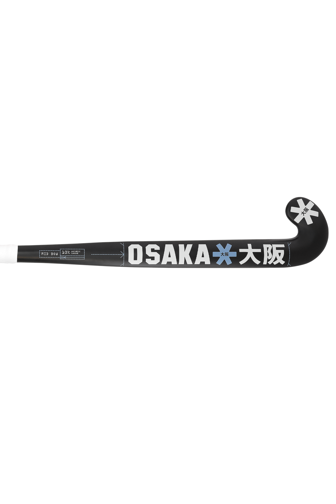 Osaka Mid Bow 10 Quiet Grey Hockey Stick SS26 | ONE Sports Warehouse