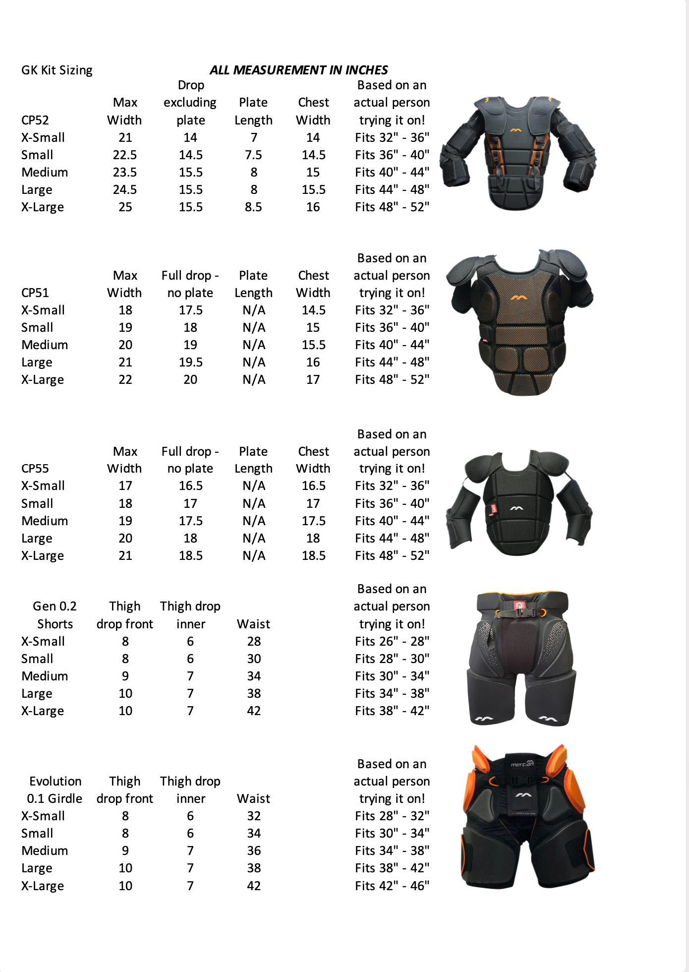 Mercian Genesis 1 Goalkeeping Body Armour Level 3 - photo 3