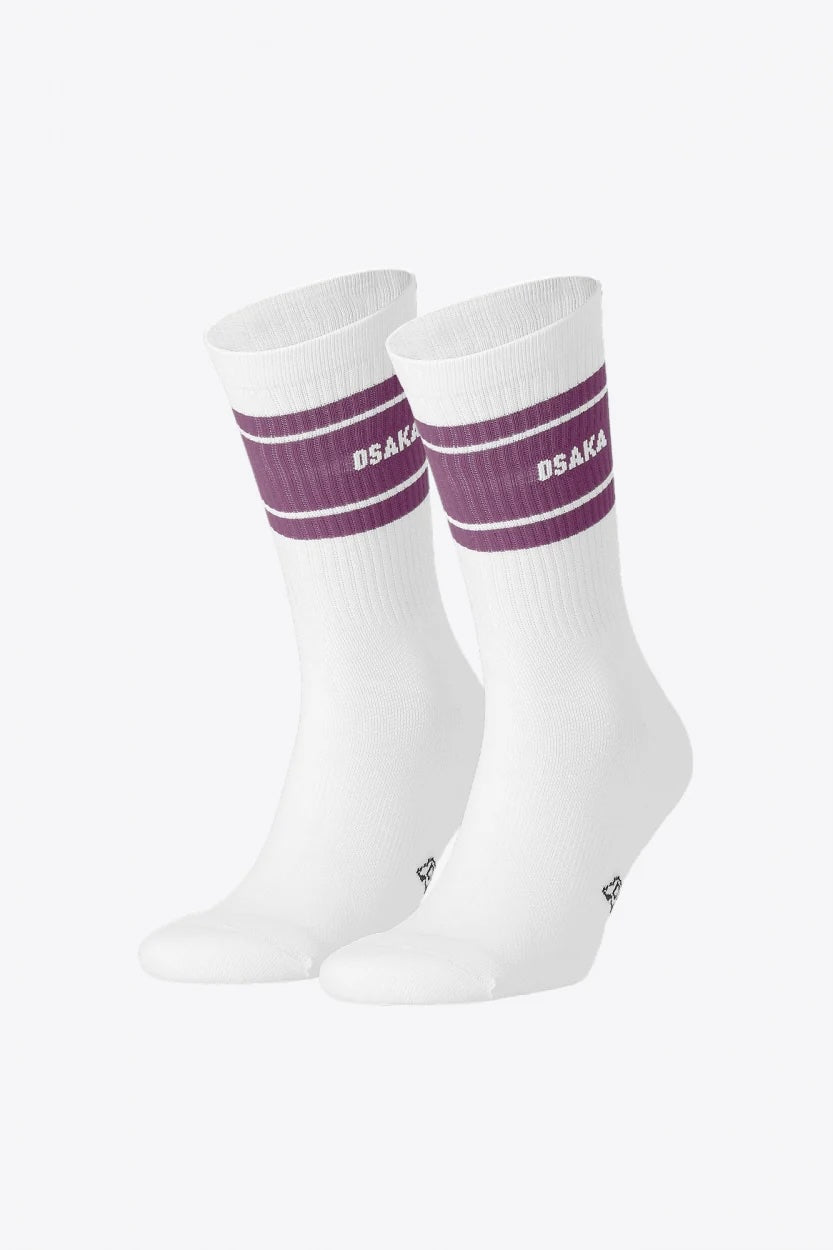 Osaka Colourway Socks Duo Pack Violet 25/26 | ONE Sports Warehouse
