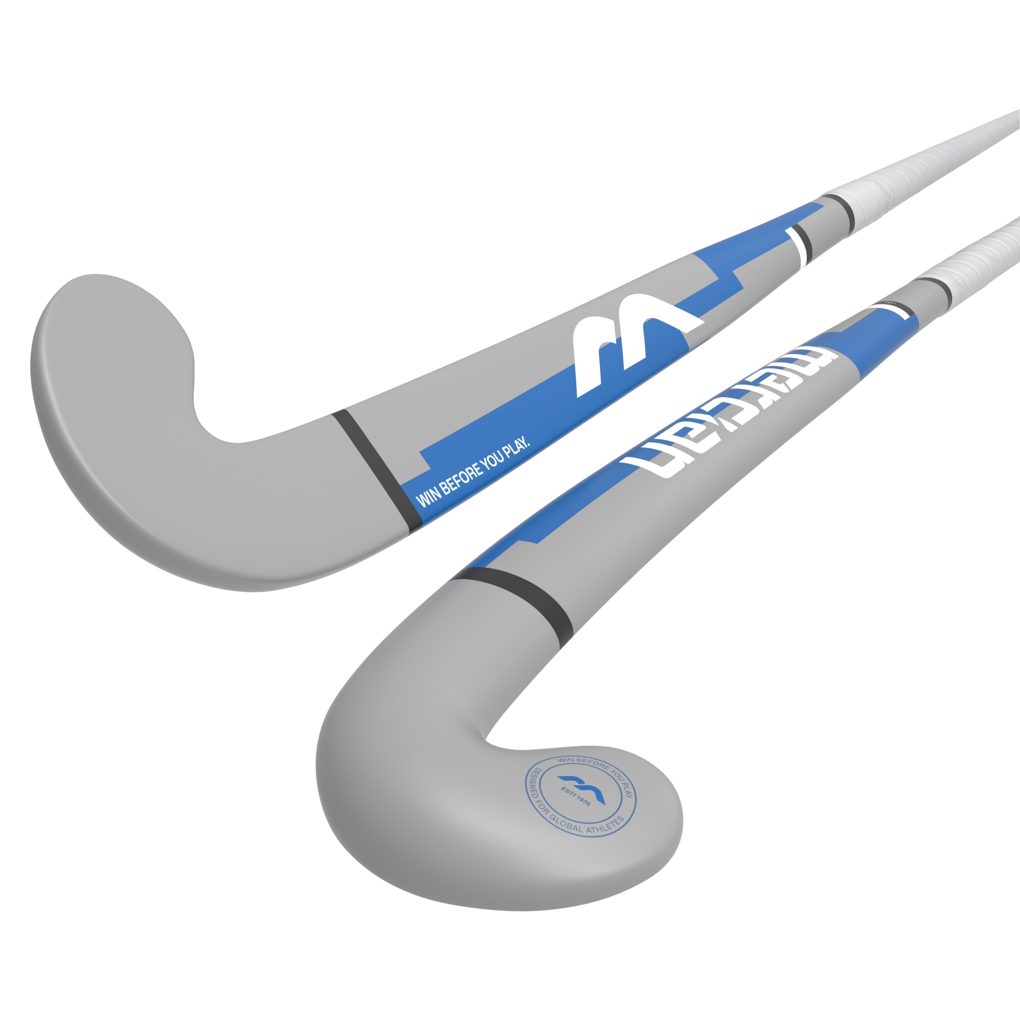 Mercian Genesis Wood Plus Junior Wooden Hockey Stick 25/26 - Blue / Grey