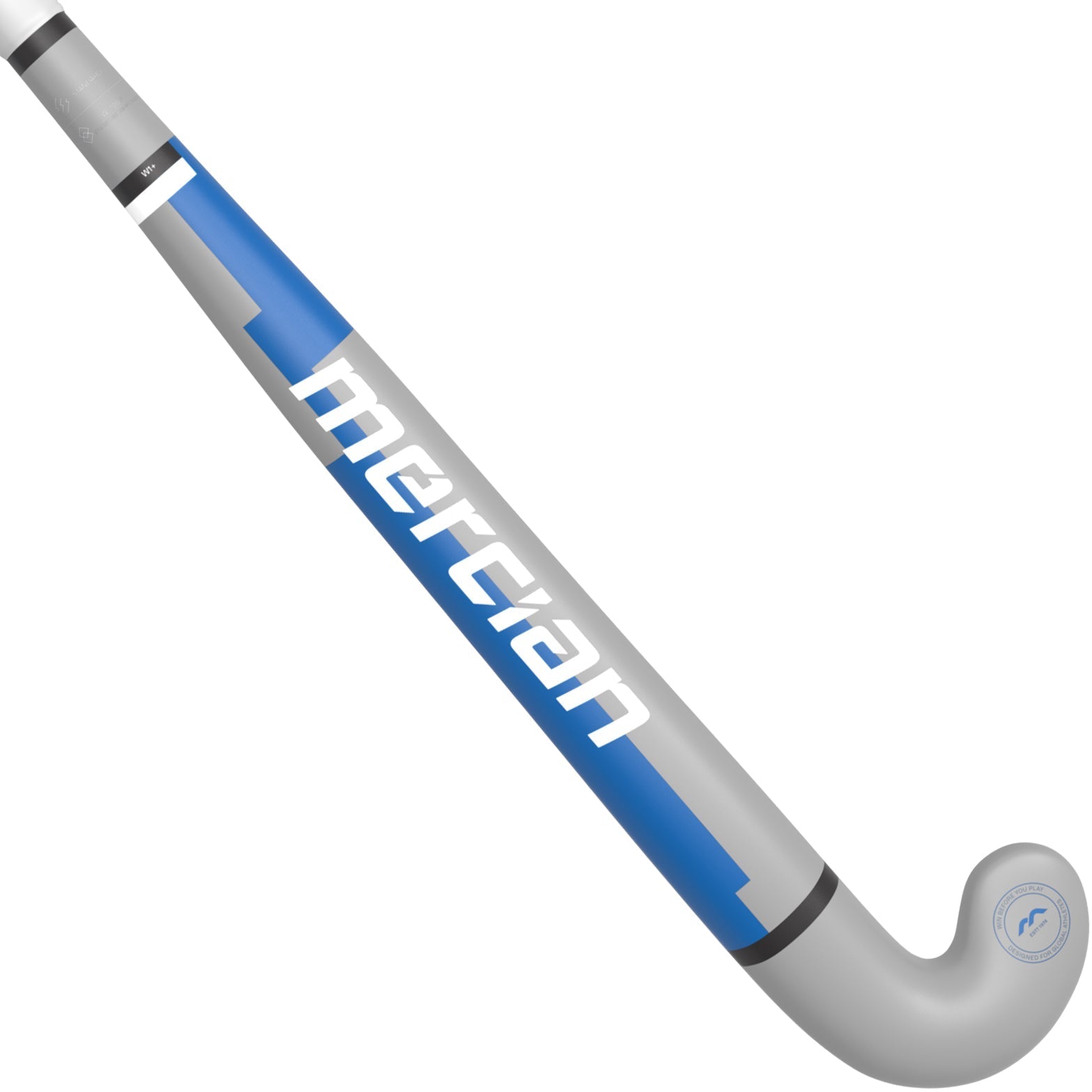 Mercian Genesis Wood Plus Junior Wooden Hockey Stick 25/26 - Blue / Grey back view