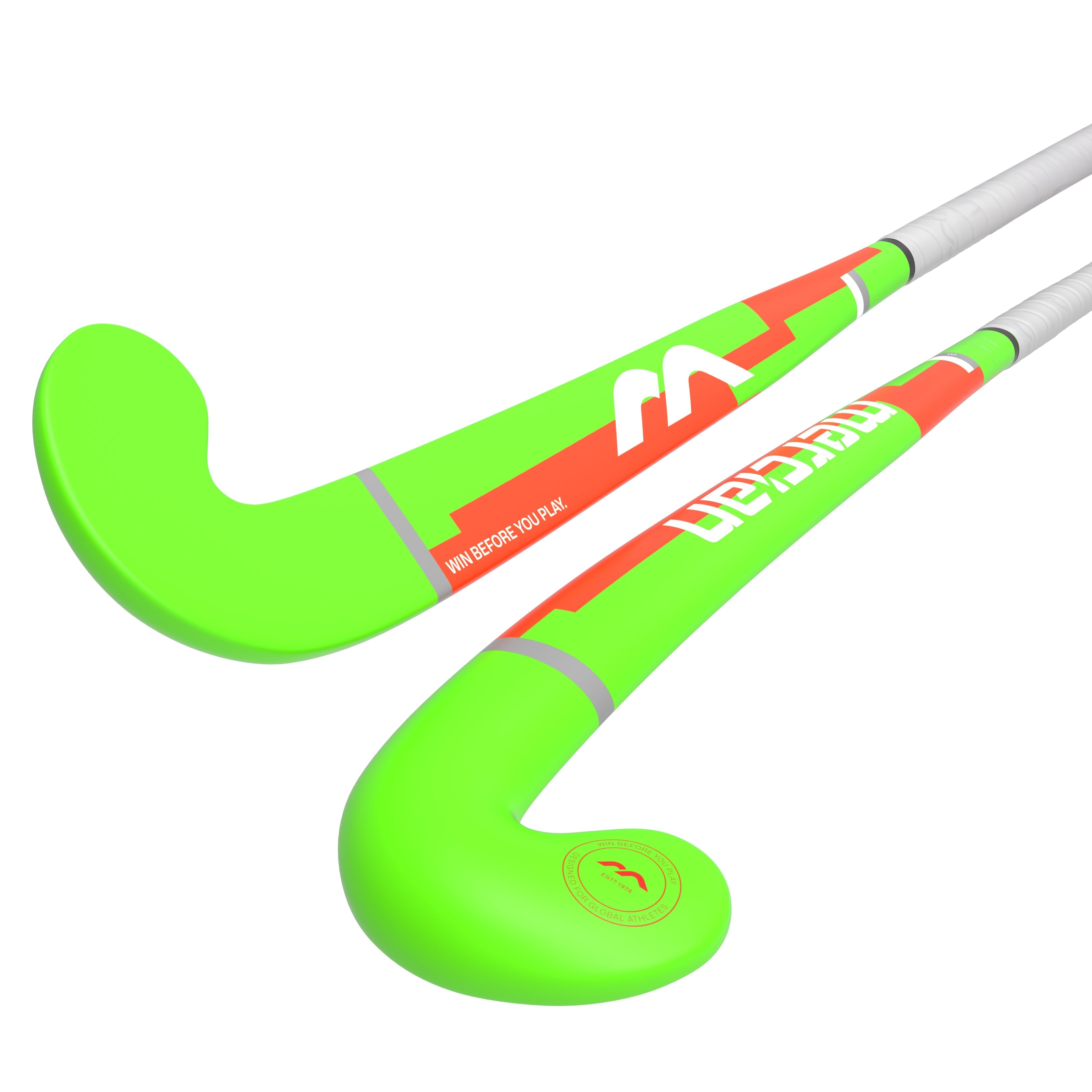 Mercian Genesis Junior Wooden Hockey Stick 25/26 - Neon Orange