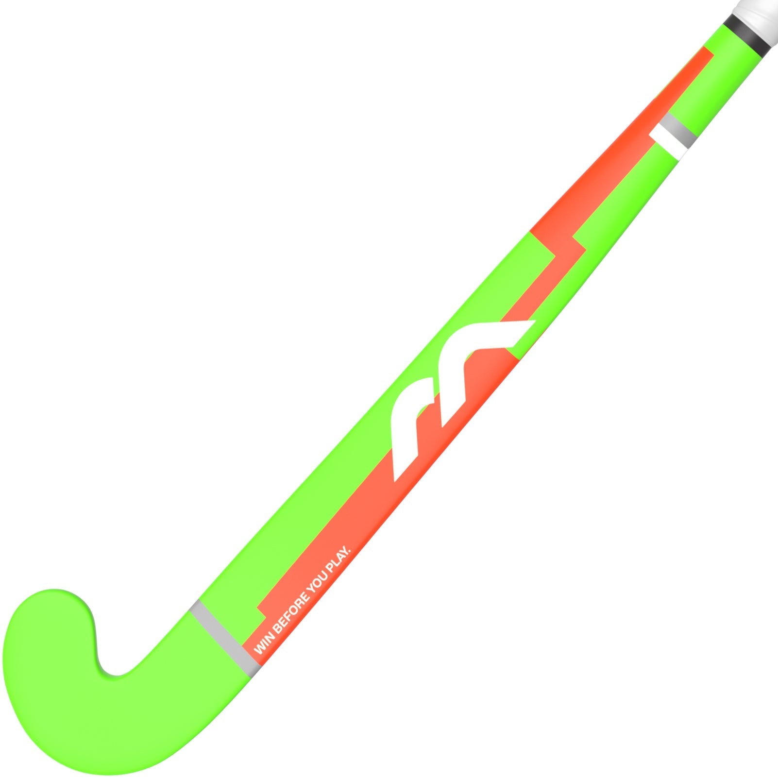 Mercian Genesis Junior Wooden Hockey Stick 25/26 - Orange front view (1)