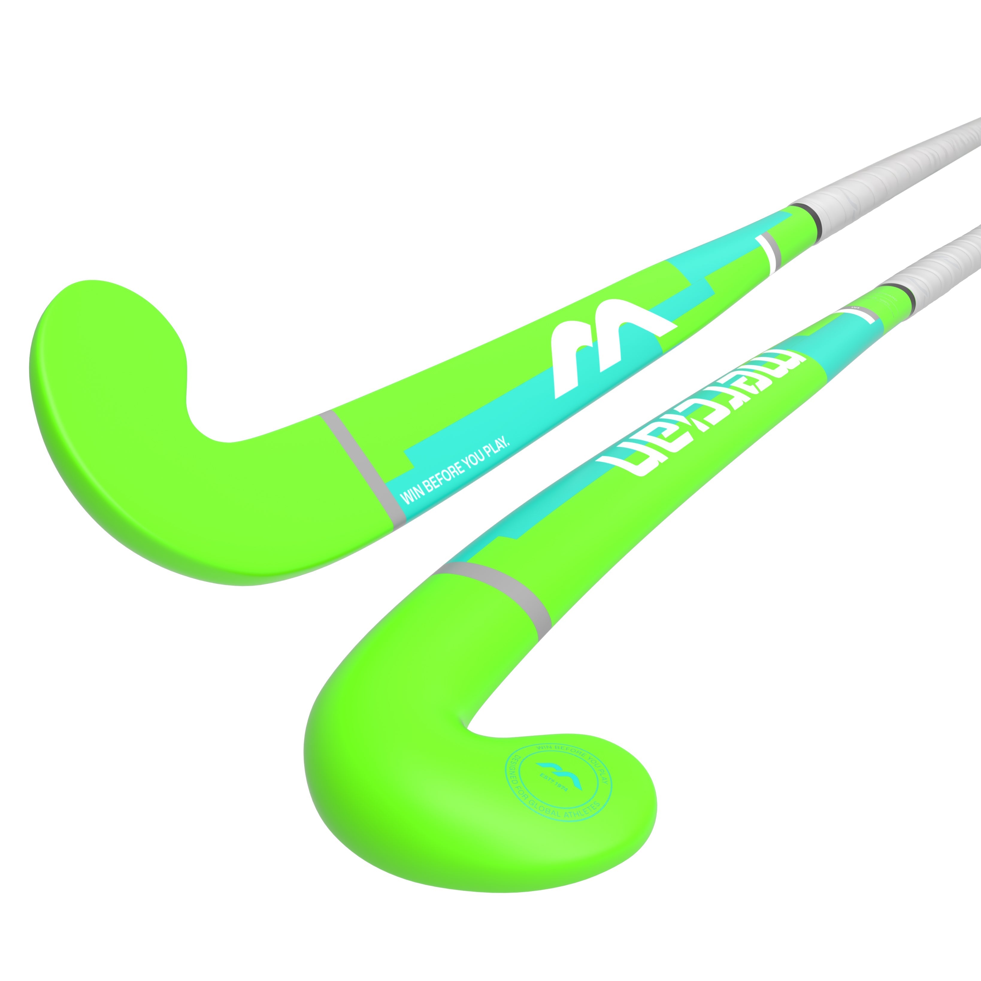 Mercian Genesis Junior Wooden Hockey Stick 25/26 - Neon Aqua