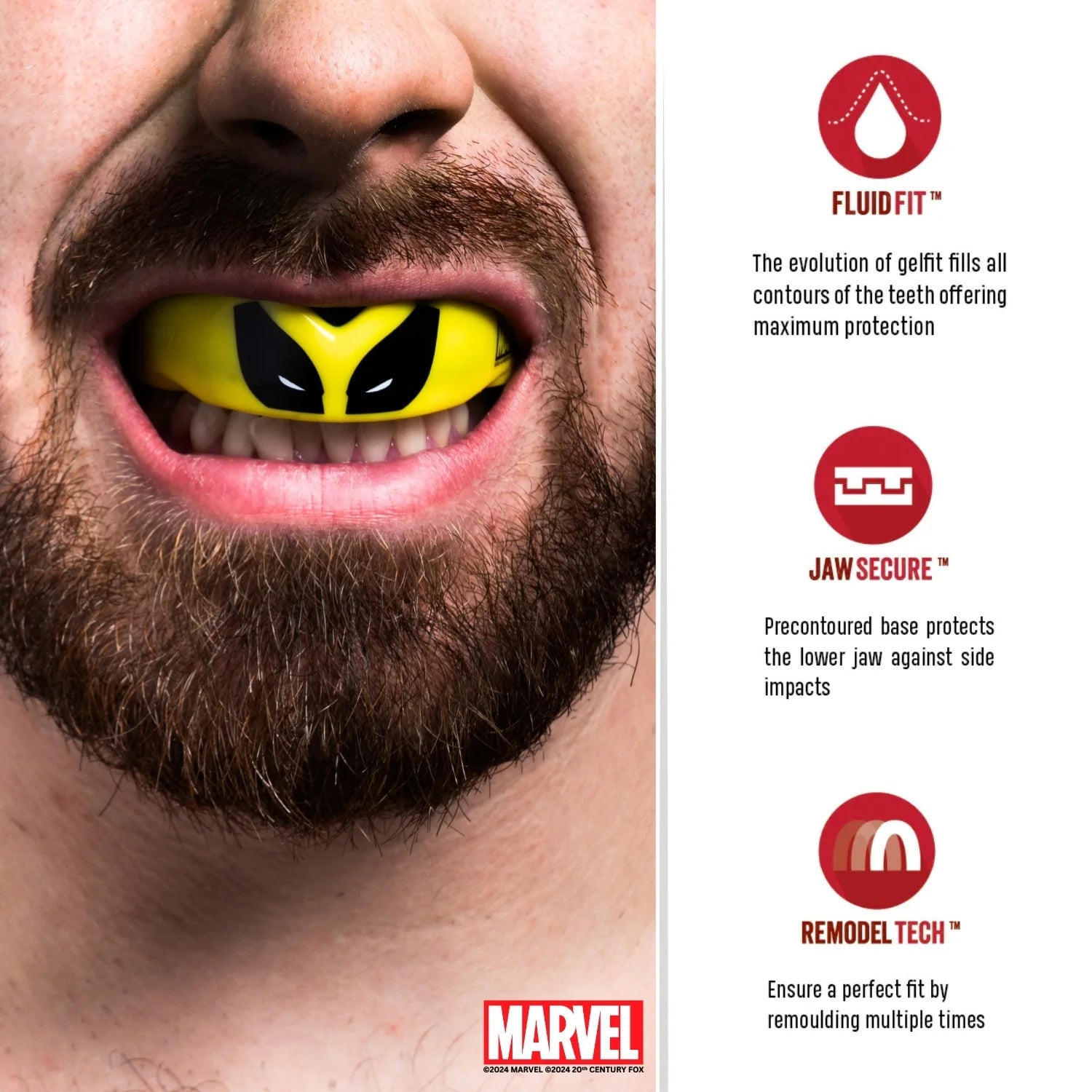 Safejawz Marvel Wolverine Adult 12+ Gum Shield | ONE Sports Warehouse