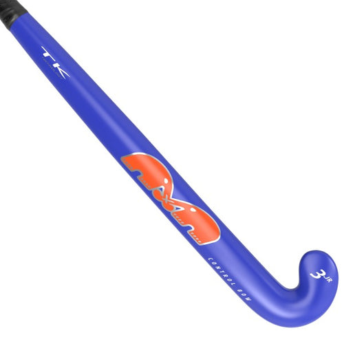 TK 3 Control Bow Junior Hockey Stick Blue - one sports warehouse