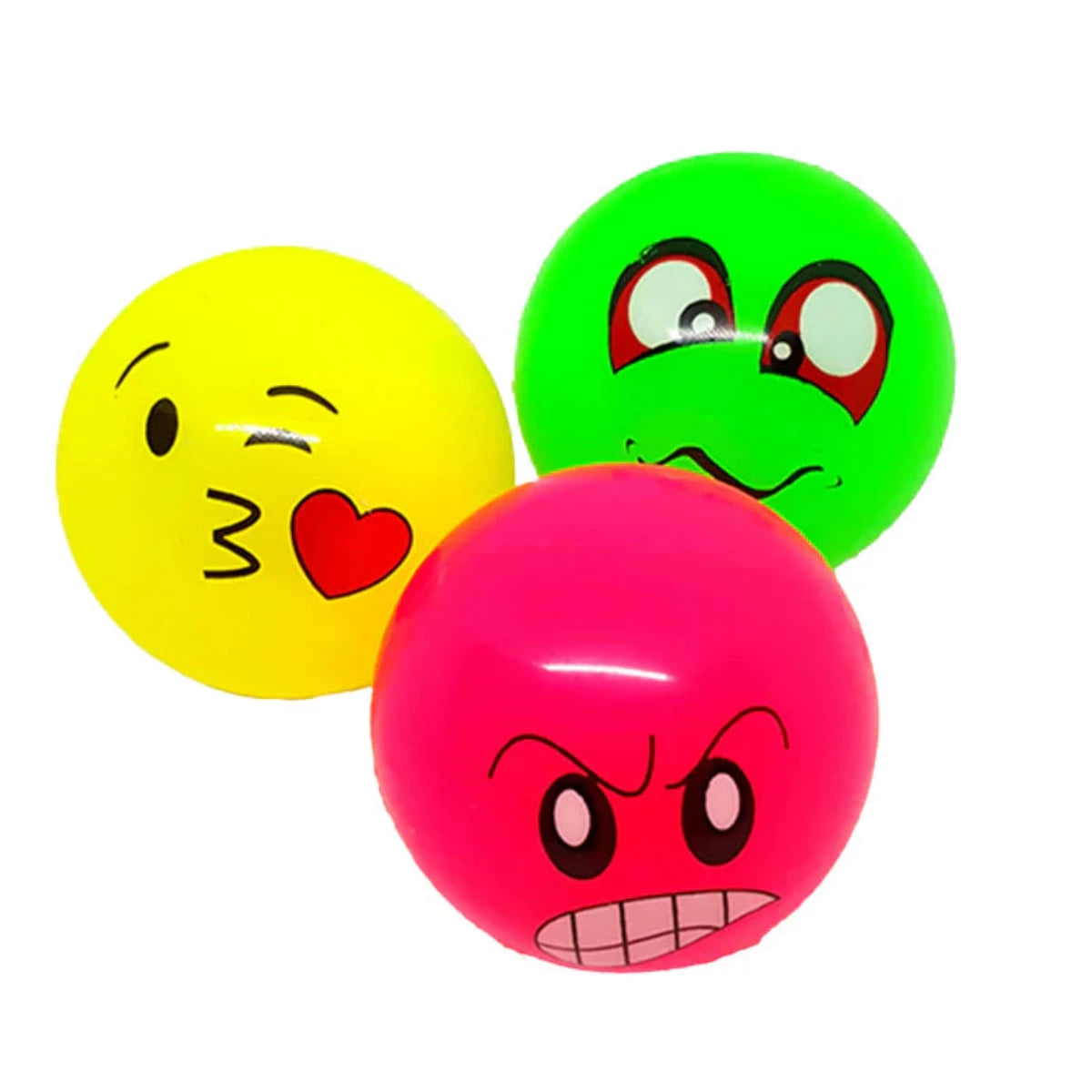 Mercian Soft Emoji Ball Green Love Heart Kiss - one sports warehouse