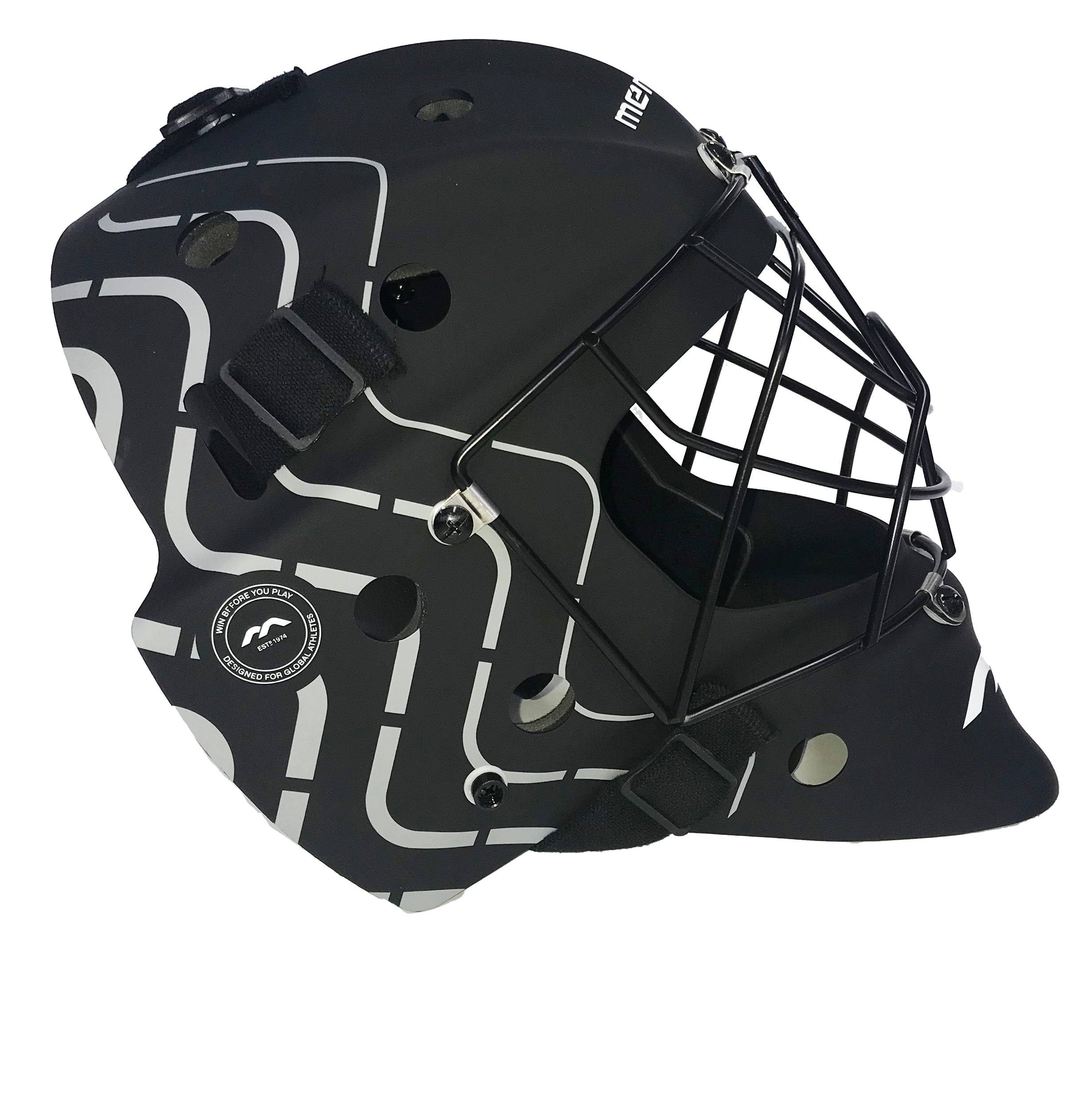 Mercian Genesis 2 Junior Goalkeeping Helmet Black - right view (2)