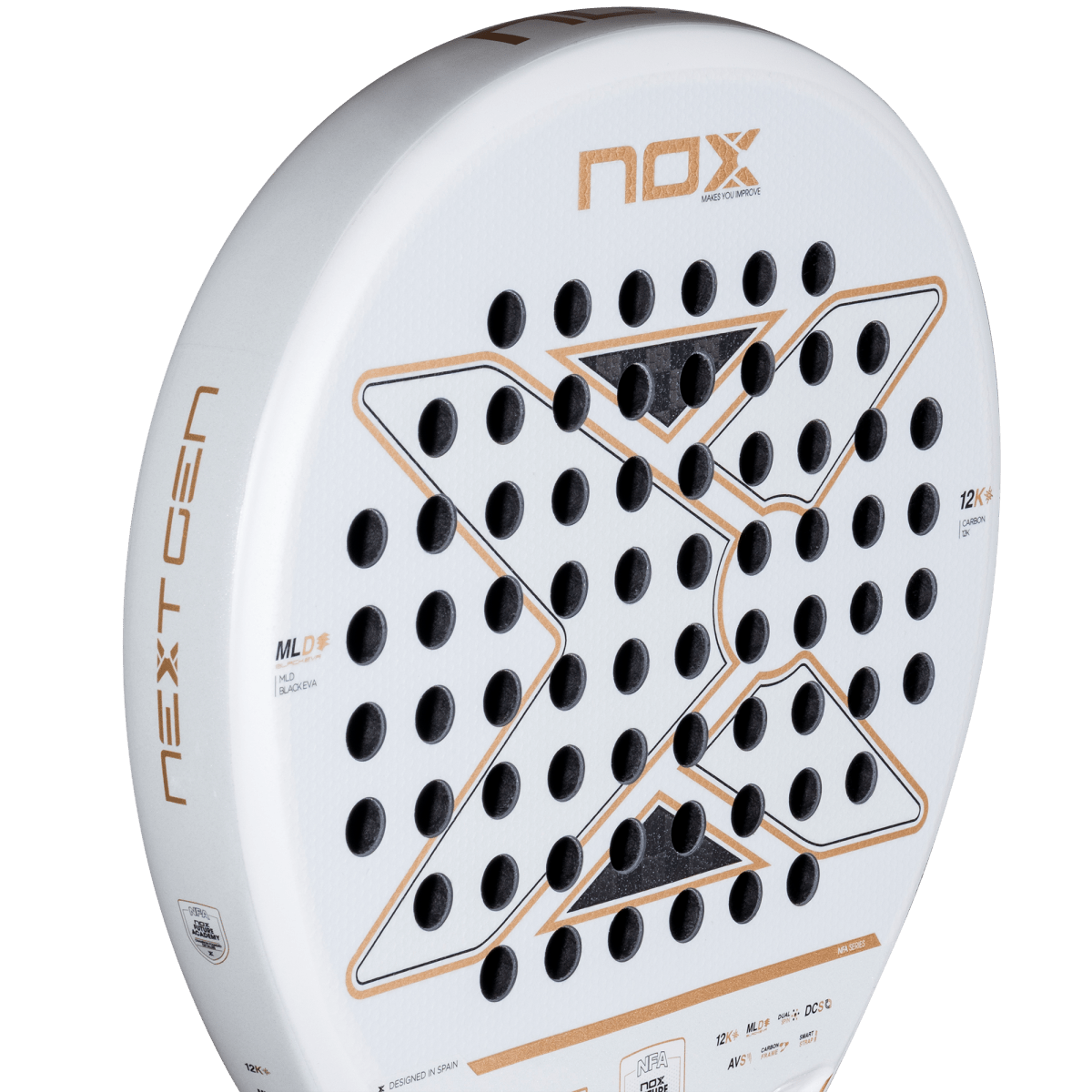 NOX NextGen Pro Hybrid 12K NFA Series White Gold - View 5 | ONE Sports Warehouse