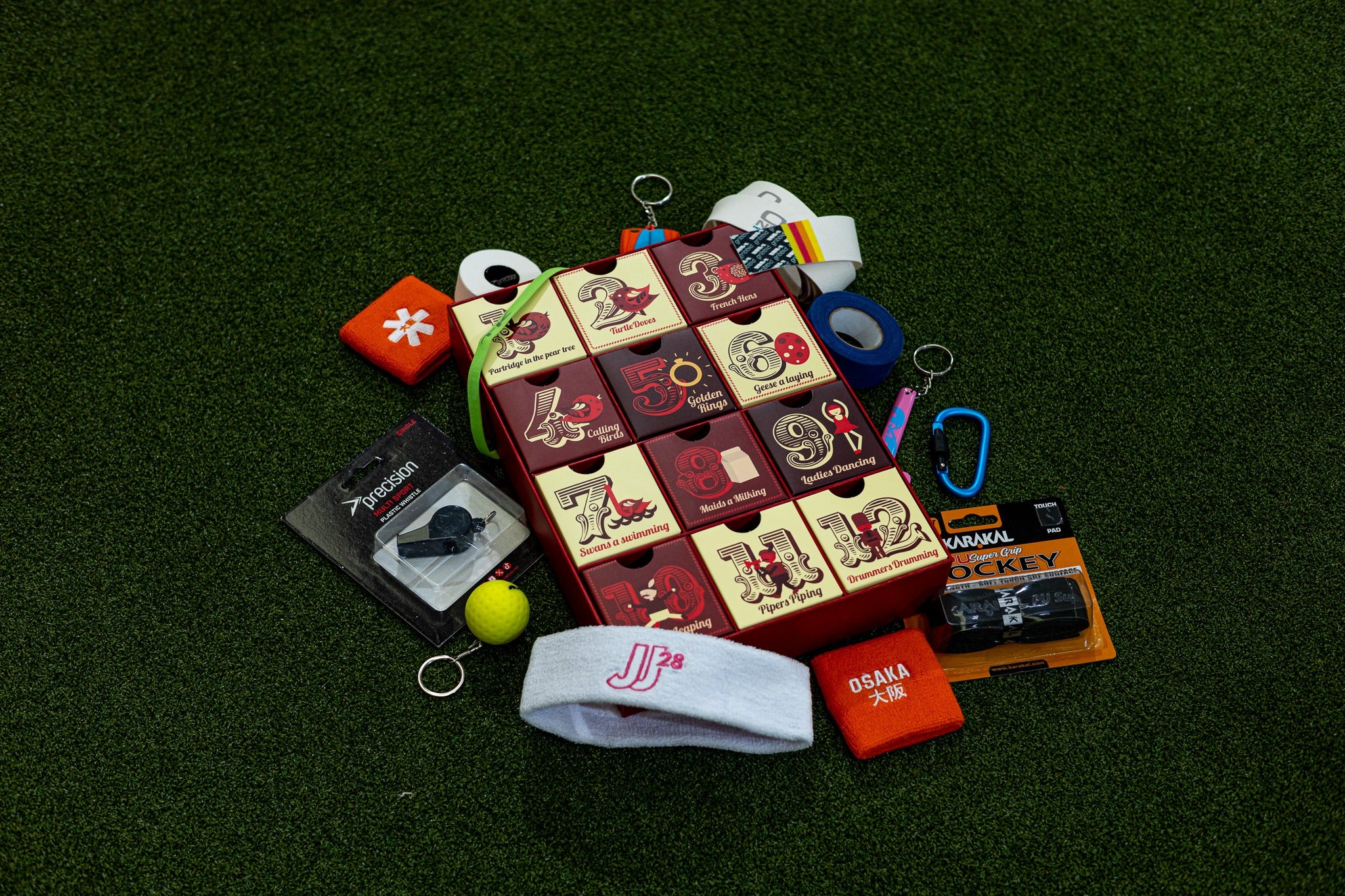 ONE Sports Warehouse 12 Days of Hockey Advent Calendar 2026 with hockey accessories