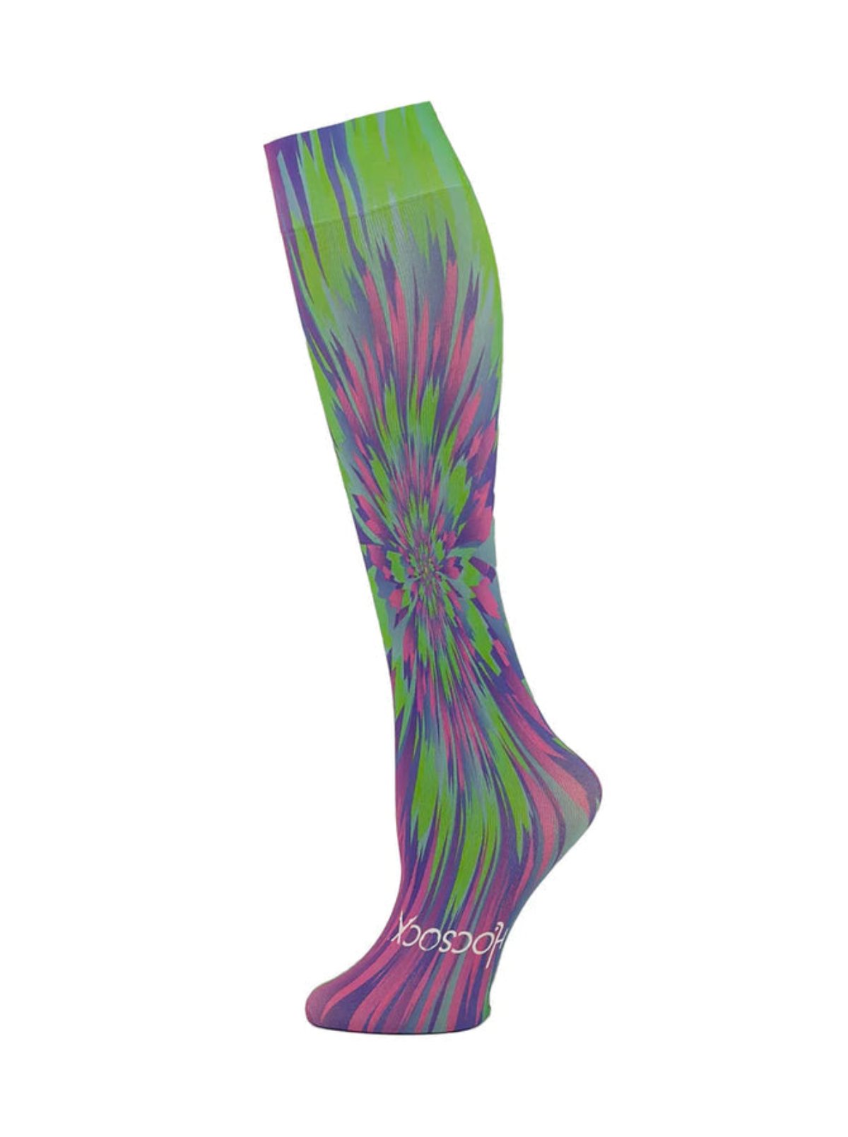 Hocsocx Psychedelic Green/Fuchsia Inner Socks - ONE Sports Warehouse