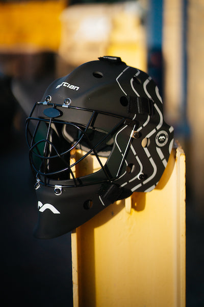 Mercian Genesis 2 Junior Helmet Black/Silver - Small/Medium **SUITABLE FOR UP TO UNDER 16** | ONE Sports Warehouse