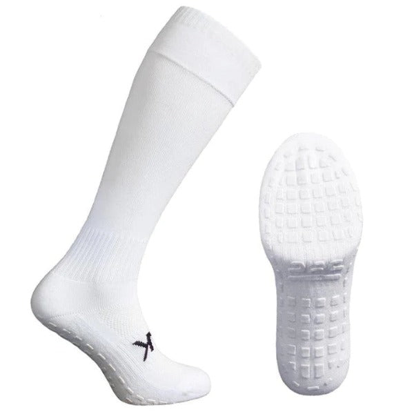 Atak Full Length Grip Socks White