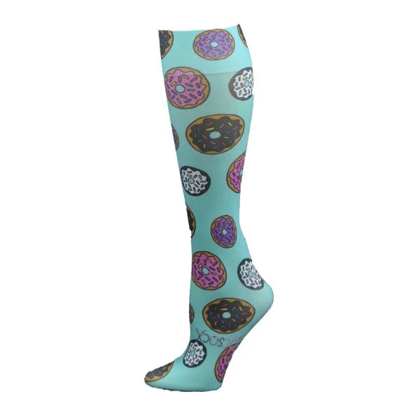 Hocsocx Turquoise Donuts Inner Socks