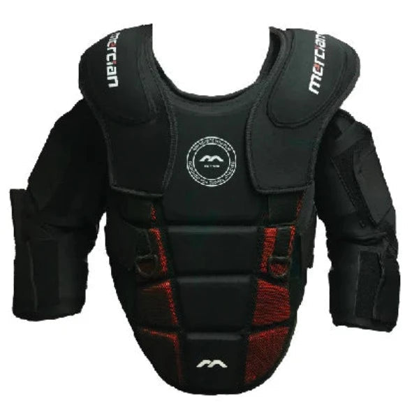 Mercian Evolution Pro Body Armour Black/Red | ONE Sports Warehouse