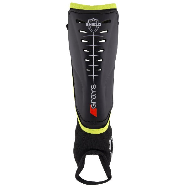 Grays Shield Shin Pads Black/Yellow 25/26 | ONE Sports Warehouse