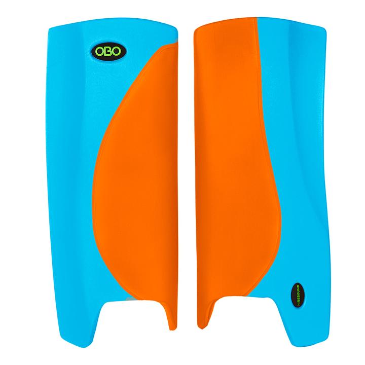 OBO Robo Hi Rebound Legguards Orange/Peron Blue | ONE Sports Warehouse