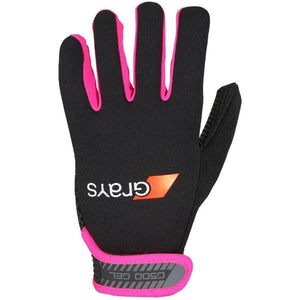 Grays G500 Gel Gloves Black/Fluo Pink-ONE Sports Warehouse