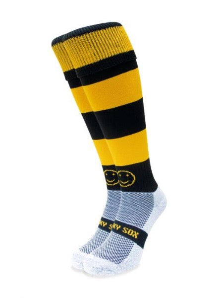 Wacky Sox Classic Black/Amber Hoops | ONE Sports Warehouse