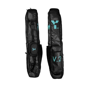Y1 V2 Hockey Stickbag Black/Teal - one sports warehouse