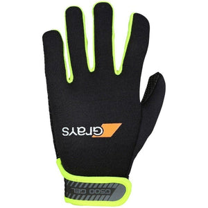 Grays G500 Gel Gloves Black/Fluo Yellow-ONE Sports Warehouse