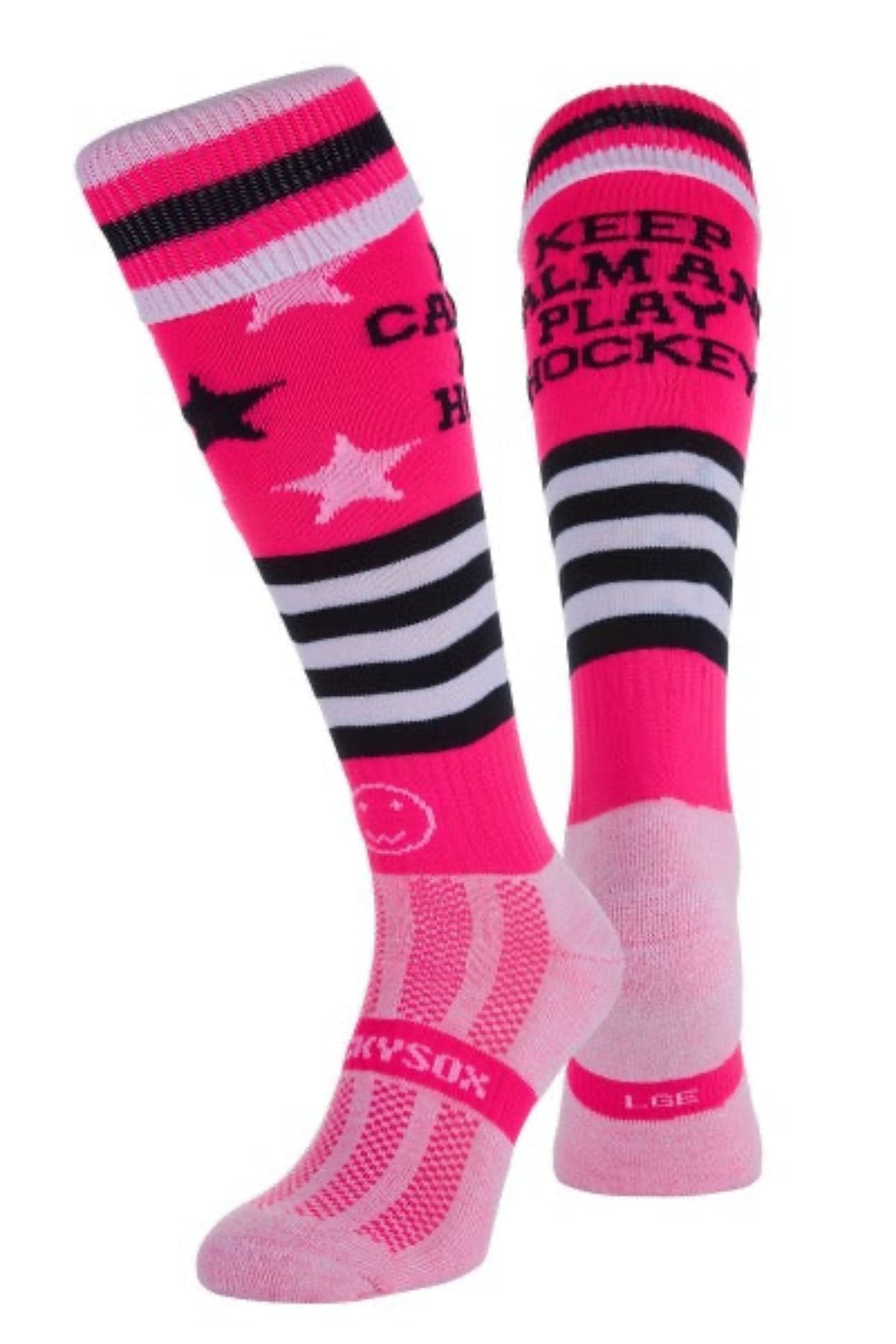 Wacky Sox Keep Calm and Play Hockey Pink | ONE Sports Warehouse
