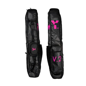 Y1 V2 Hockey Stickbag Black/Pink - one sports warehouse