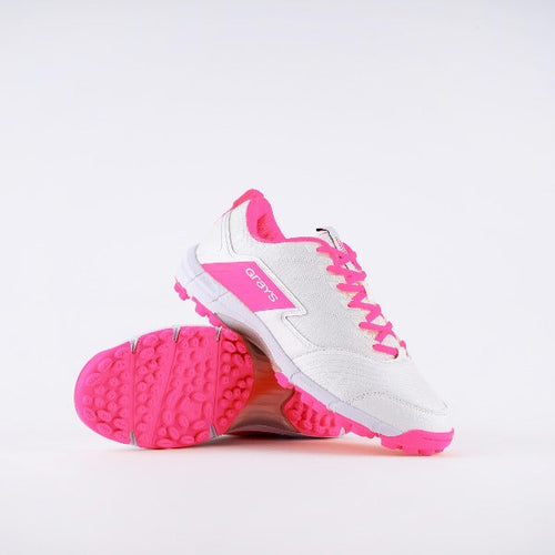 Grays Flash 3.0 Hockey Shoes White/Pink - one sports warehouse