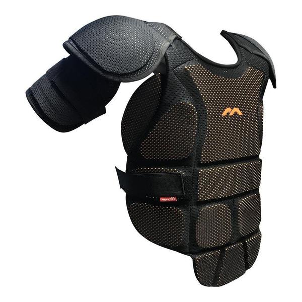 Mercian Evolution 0.1 Chest/Shoulder Protector Black/Orange - one sports warehouse